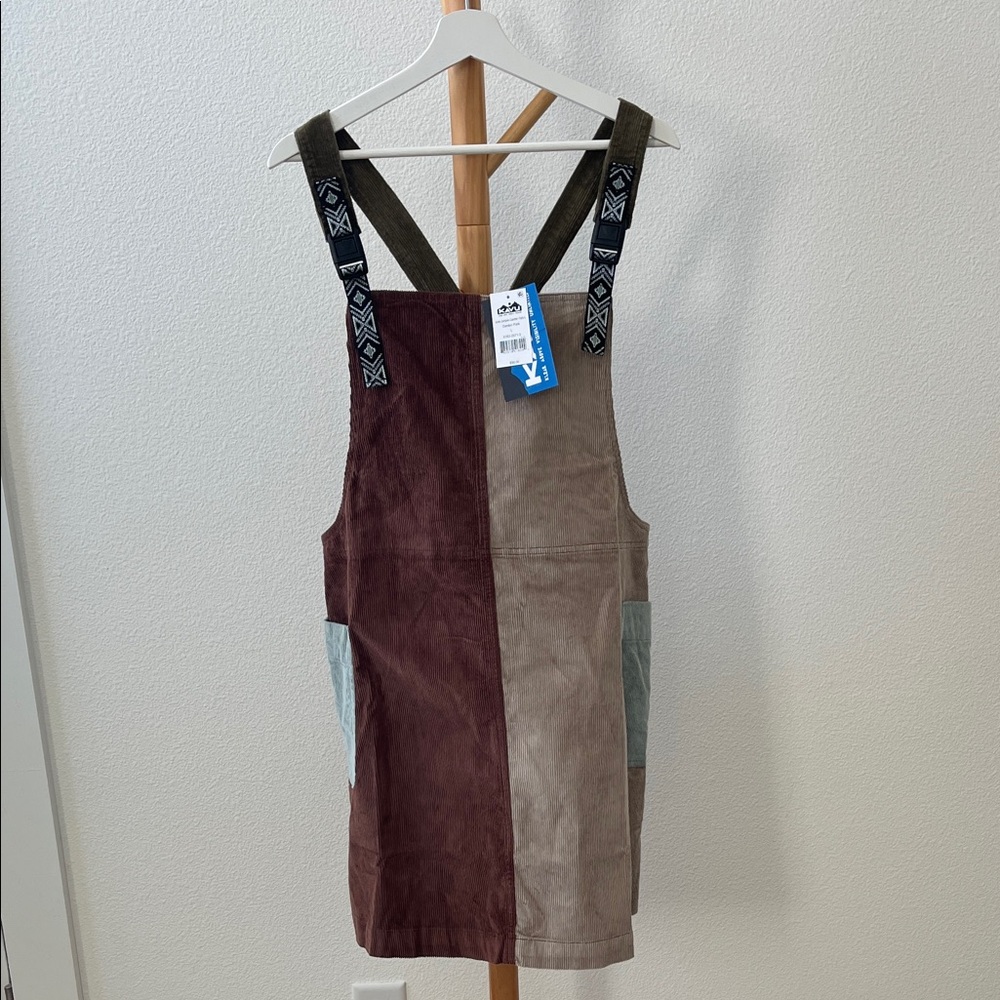 Kavu Corduroy dress with Brown and Tan Panels